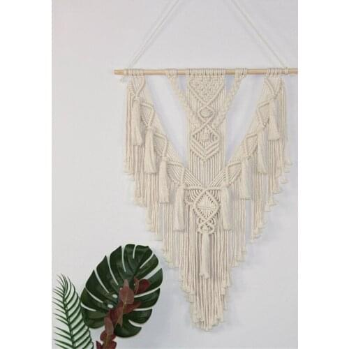 Macrame Tapestry Boho Decoration Nordic Style Hand Woven Tapestry Wall Hanging Room Living Room Wall Art Decoration