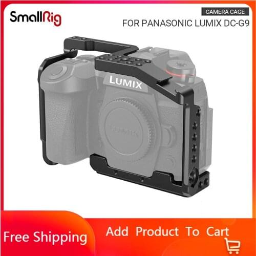 SmallRig G9 Camera Cage for Panasonic Lumix G9 Form Fitting Features an Arca Swiss Plate on the Bottom for Tripod Shooting 2125