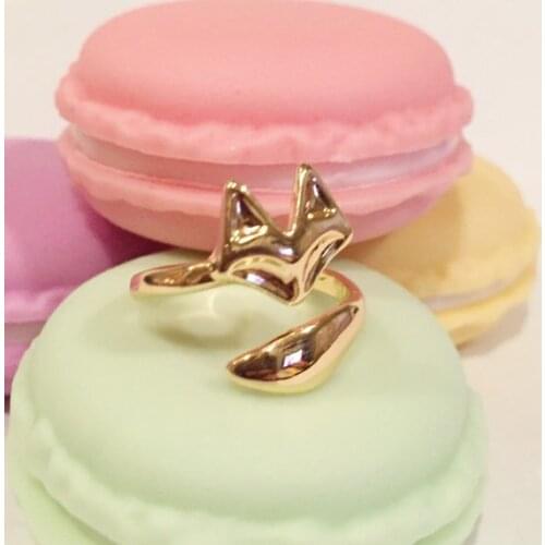 Unique Trendy Fox Adjustable Ring High Quality Design Mens Fox Promise Rings Women Gift Overwatch Aros