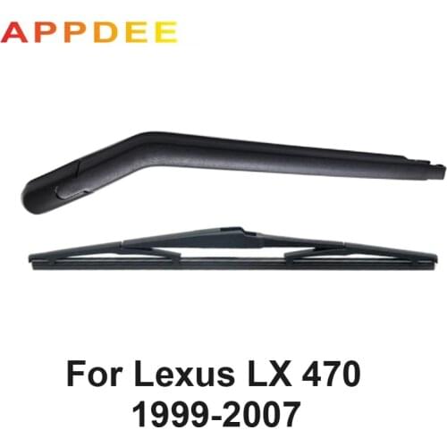 APPDEE Wiper 14" Rear Wiper Blade Arm Set Kit For Lexus LX 470 J100 1999-2007 Windshield Windscreen Rear Window