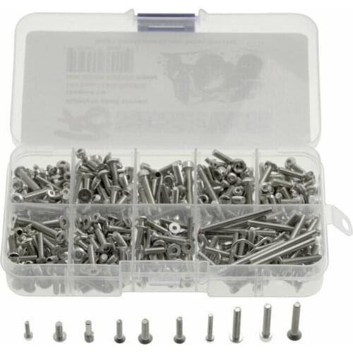 Stainless Steel Screws Set For 1:10 RC Car Axial SCX10 III Capra 1.9UTB Crawler