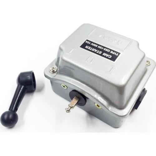 1PCS Motor Reversing Drum Switch AC 500V 15A 30A 12mm Cable Connector Hole Dia Gray