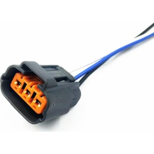 3 Pin/Way DL 090 Female Sensor Connector Plug Ignition Coil Socket Wire Harness Pigtail 6195-0009 For Suzuki Nissan Mazda RX8