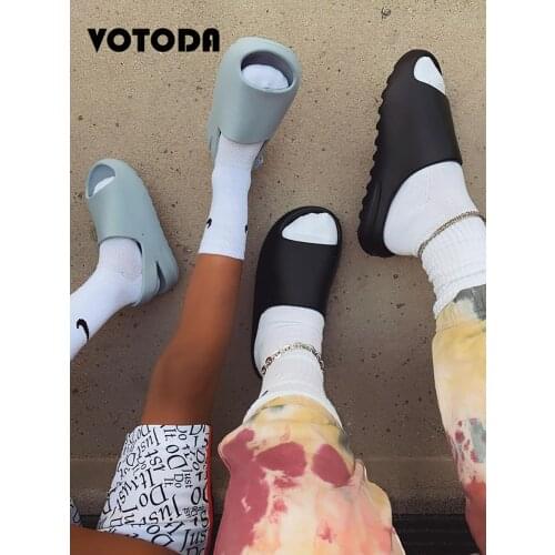 Summer Beach Slippers For Women Platform Non-Slip Casual Slides Men Home Flat Flip Flop Sandals Couple EVA Light Soft Home Shoes