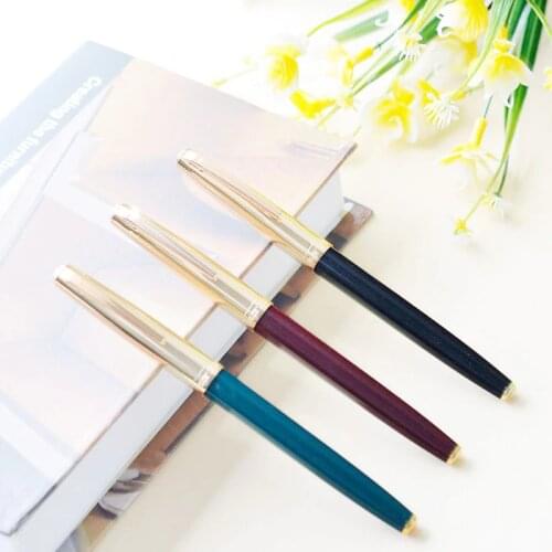 Hero 612 extra fine 0.38mm accounting students special classic pen aluminum cap red green black