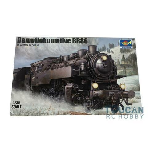 Trumpeter 00217 1/35 WWII German Steam Locomotive BR86 Static Model Kit Scale TH05313-SMT2
