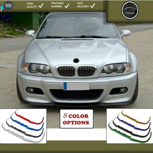 For bmw e46 m3 sedan sw front lip universal spoiler lip bumper 3 piece free fast shipping designed full harmony body kit design