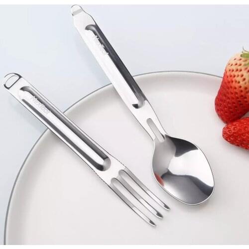 Youpin NexTool Fork Spoon Outdoor stainless steel Portable Tableware 2-in-1 Detachable Outdoor Healthy Convenient