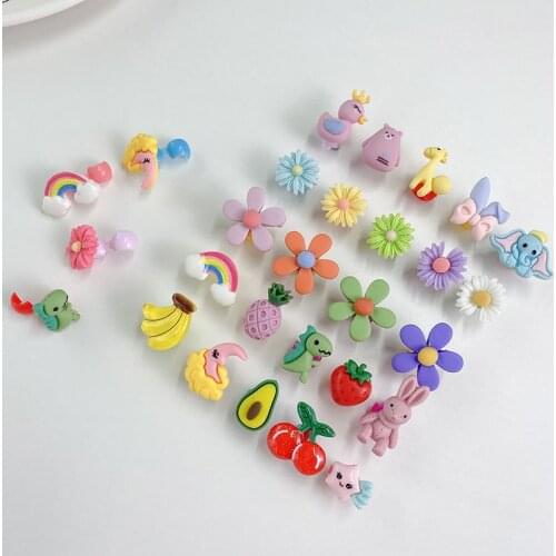 10PCS/lot Childrens clip Doudou hairpin 2021 new baby hairpin headdress Girl Flower hairpin cute hairpin