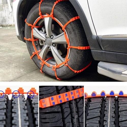 10Pcs Car Winter Tire Wheels Snow Anti-skid Chains Snow Tire Chains Wheel Tyre Cable Belt Winter Outdoor Emergency Chain