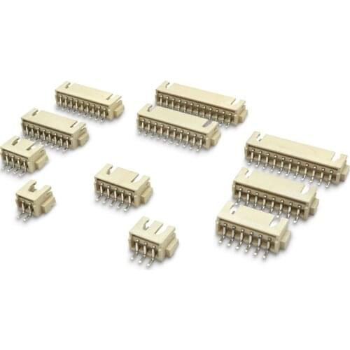 20PC XH 2.54mm Spacing Connector Horizontal SMD Socket 2P/3P/4P/5P/6P/8P 2.54 mm Pitch Patch Plug Connector