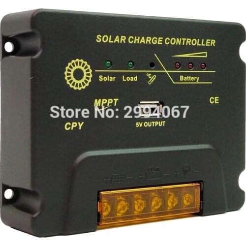 20A MPPT Solar Charge Controller DC 12V/24V auto Work Solar cells panels battery charger controller Regulator with USB 5V output
