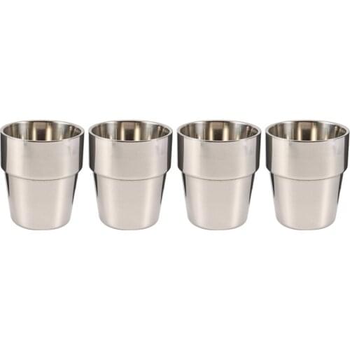 304 Stainless Steel Double Mouth Cup Water Cup Beer Cup Coffee Cup Childrens Cup Gift