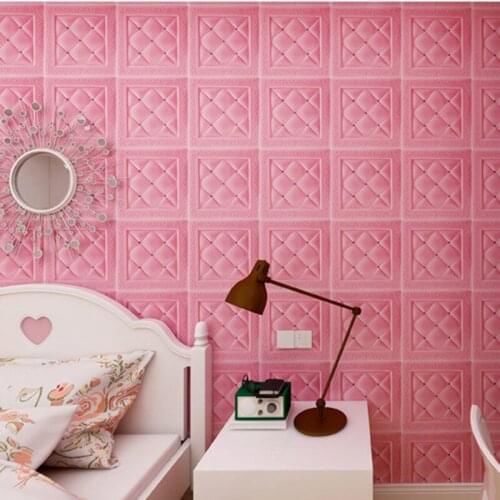 3D Wall Stickers Anti-collision Soft Bag Imitation Brick Bedroom Living Room Backdrop Wall Decor Self-adhesive Foam Headboards