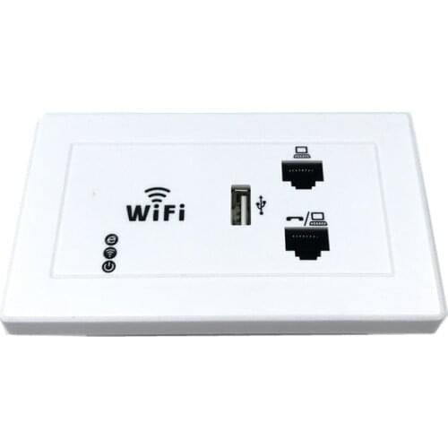 ANDDEAR White Wireless WiFi in Wall AP High Quality Hotel Rooms Wi-Fi Cover Mini Wall-mount AP Router Access Point