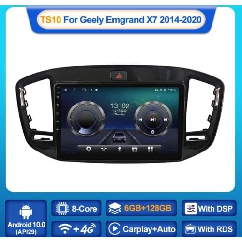 MEKEDE TS10 For Geely Emgrand X7 Vision X6 Haoqing SUV 2014-2020 Car Radio Multimedia Video Player Navigation GPS Android 10 BT