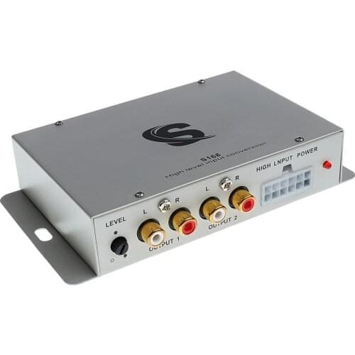 Car Audio Conversion High Turn Low HIFI Audio Converter High Level Input Conversion Universal for cars Car Speaker Booster