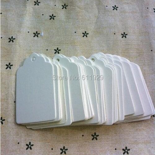 Free shipping wholesales blank white paper tags 3x5cm/swing tag/DIY decorated gift card/baking price tag 500 pcs a lot
