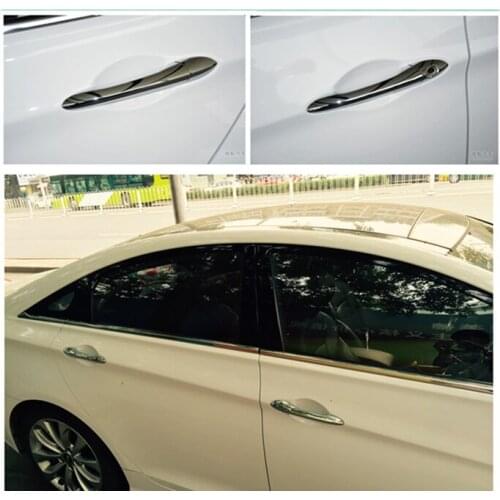 For Hyundai Sonata / i45 2011 2012 2013 2014 2015 CHROME CAR DOOR HANDLE COVER TRIM MOLDING Car Accessories