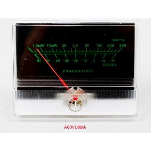 Square High Precision VU Meter Head Power Amplifier Level Meter Front Tube Bile Machine DB Sound Pressure Meter Strap Backlight