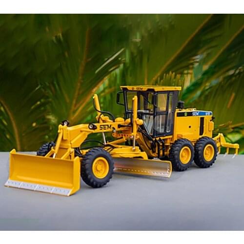 Diecast 1:35 Mountain Engineering Machinery Motor Grader Forklift Alloy Model Collection Souvenir Ornaments Display