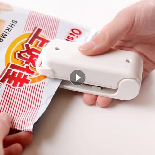 Mini Food Clip Heat Home Snack Bag Sealer Kitchen Storage Supplies Accessories Tools Keep Dry Moisture Proof Solid Big Snack