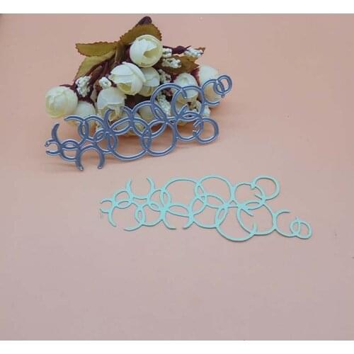 Bubbles Foam Circles Cover Border Background New Cutting Dies Scrapbooking Dies Metal Stamps and die for Card Making DIY