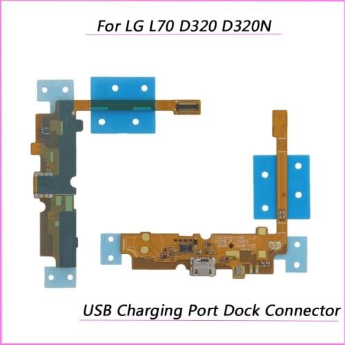 Tested New USB Flex Cable For LG L70 D320 Charging port USB dock Connector Flex Cable charger Ribbon Replacement Parts
