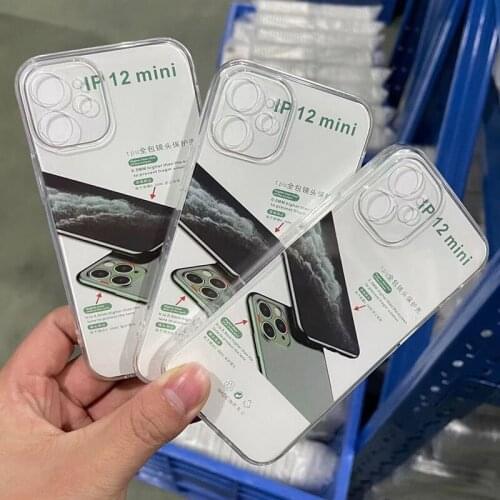 50pcs 1.5MM Clear Transparent Case Soft TPU Silicone Rubber Cover Shell For iPhone 13 Pro Max 12 Mini 11 XS XR X 8 7 6 Plus SE