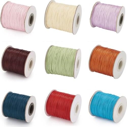 Waxed Polyester Cord For Bracelet Jewelry Making 0.5mm about 185yards/roll