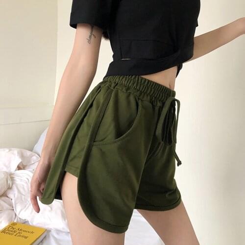 2020 Fashion Shorts For Women Clothing Short High Waist Wide Leg Summer Sweatpants Harajuku Casual Korean Sportpants
