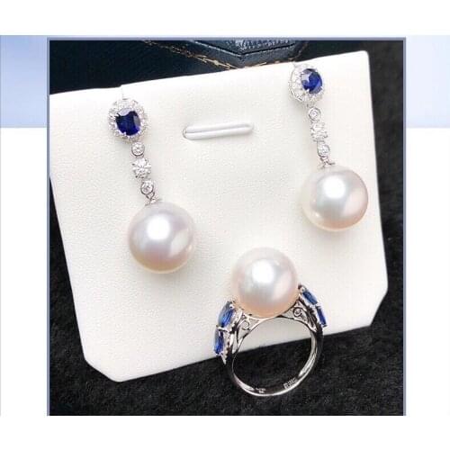 925 Sterling Silver Gorgeous Ring Earrings Set Mountings Findings Beautiful Jewelry Set Parts Fittings Womens Accessories