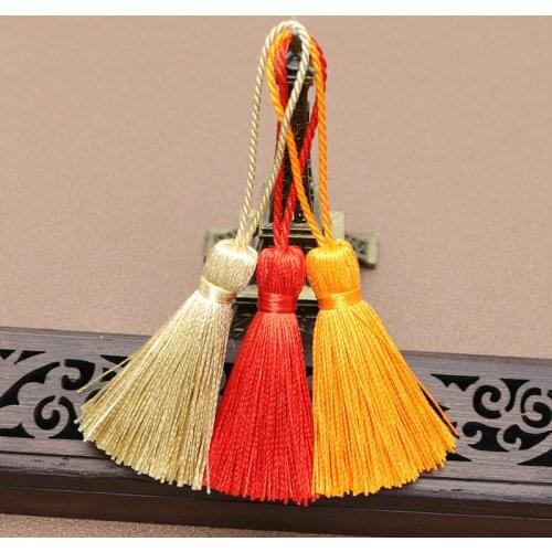 10Pcs/Pack 5cm Classical Colours Hang Rope Tassels DIY Craft Bookmark Curtain Jewelry Bag Fringe Trim Costume Decor Accessories