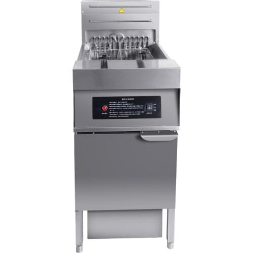 Vertical mechanical Control single cylinder with oil filter electric deep fryer frying machine for burger shop chips fryer