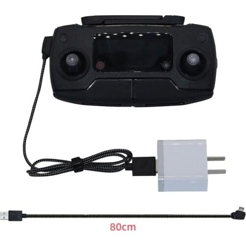 80cm Remote Controller Charging Cable for DJI Mavic Air Pro Mavic2 Zoom Pro Nylon USB Line Wire Drone Transmitter RC Accessories