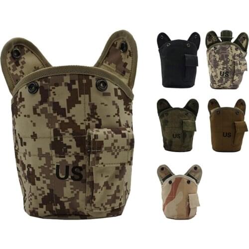 Portable military fan kettle bag Type 87 belt bag US camouflage kettle protective cover Outdoor sports insulation bottle cover