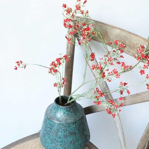 1 Branch INS mini roses long branch white silk artificial flowers home wedding decoration