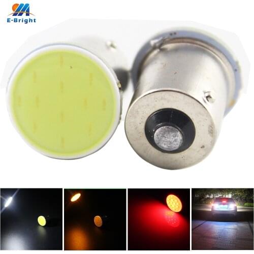 100Pieces/lot S25 COB 3W 12 SMD 12 Led 1156 BA15S P21W Auto Car Signal Led Lights White Blue Red Amber Ice Blue 12V Auto Led