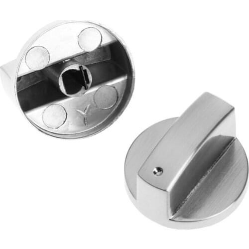 2Pcs Switch Gas Stove Parts Metal Knob Cooker Oven Kitchen Control Universal New L69D