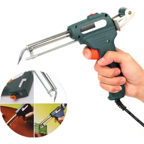 220V 60W External Thermal Manual Welding Automatic Feed Soldering Iron Electric Temperature Tool Adjustable Solder Tool Kit