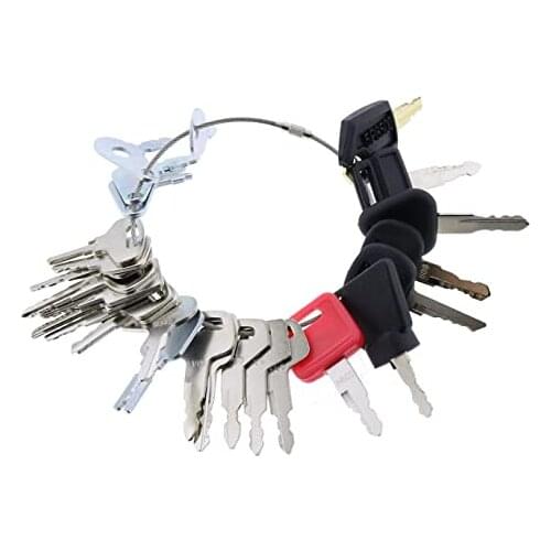 27 Heavy Equipment Construction Ignition Key Blank Set Custom Cut to fit Equipments 83353 14607 D250 9901 12343 777 787