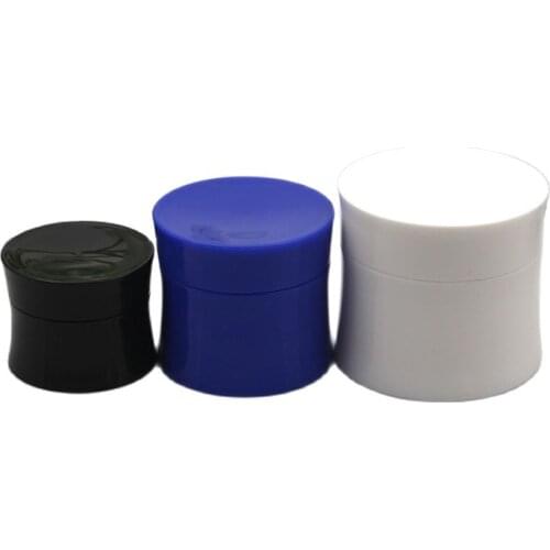 50g white/blue/black slim waist plastic bottle/jar/pot for essence/cream/mask/gel/moisturizer/cosmetic packing skin care