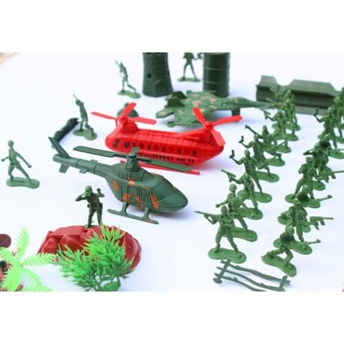 52 Pieces Army Action Figures Set 4cm Soldiers & Assorted Accessories, Great for a Christmas, Secret Santa Gift