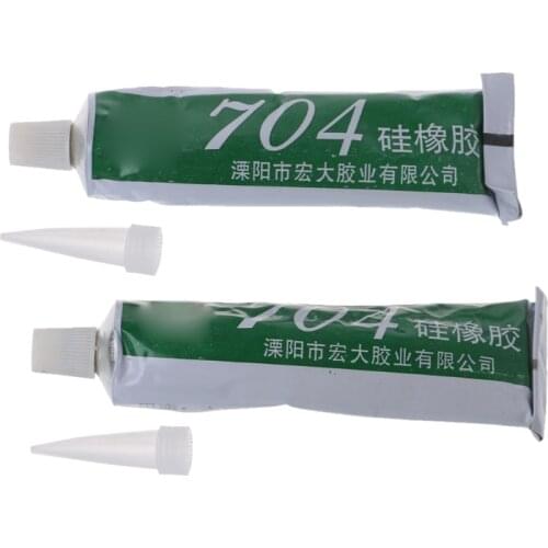 704 Fixed High Temperature Resistant Silicone Rubber Sealing Glue Waterproof-white qiang