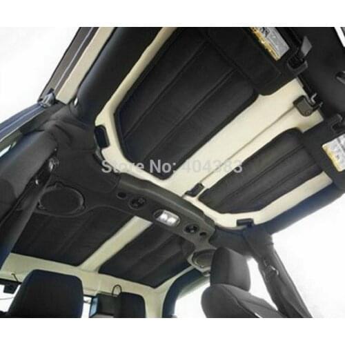 2 doors / 4 doors Car Accessories 4pcs Per Set Sound Deadener tHard Top Insulation Kit FoR Jeep Wrangler JK 2DOORS 2012 Up