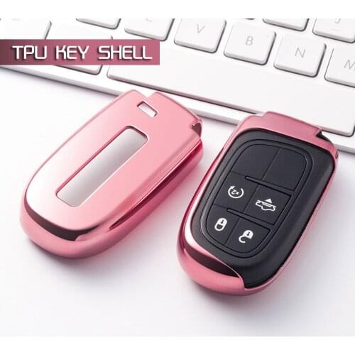 Car Remote TPU Key Cover Protection Case For Dodge Journey Charger for Jeep Renegade Grand Cherokee for Chrysler 200 300
