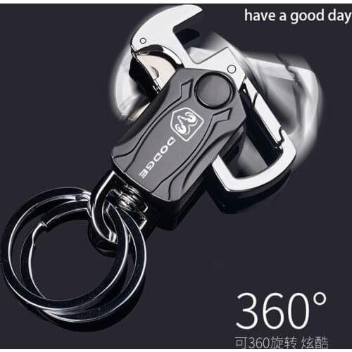 For Dodge RAM challenger journey Car accessoriesBeer Bottle Opener Keychain Men Fashion Zinc Alloy Key Ring Car Play Keyring