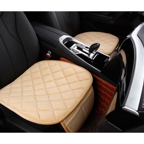 Car Seat Cover Winter Warm Velvet Seat Cushion Universal Front Rear Back Chair Seat Pad for SUV Vehicle Auto Car Seat Protector