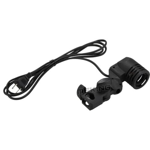 Meking Single Head Bulb Holder E27 Socket Flash Umbrella Bracket Photo Lighting Bulb Holder For Photography Studio Accessories