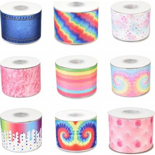 HSDCraft 22MM 25MM 38MM 50MM 75mm Sport Series HT on Grosgrain Ribbon for diy ribbon